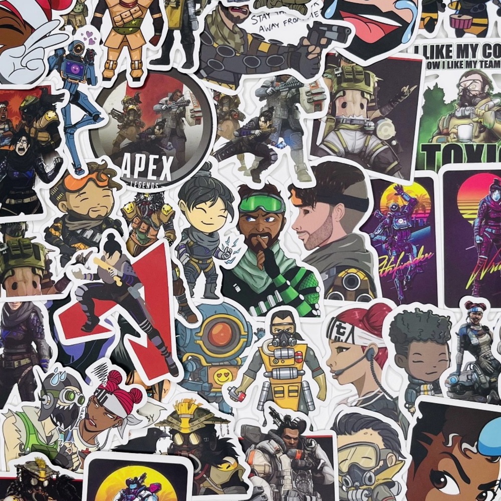 Apex Legends Custom Waterproof Vinyl Stickers Assortment